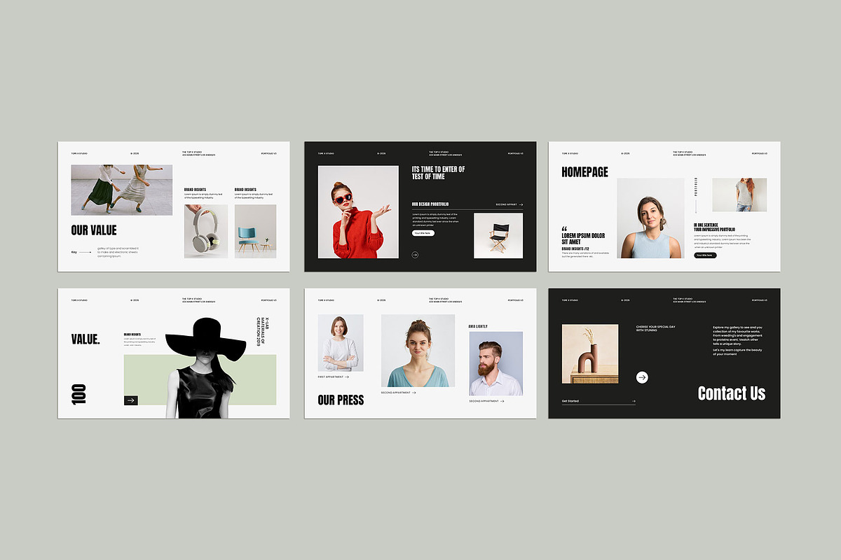 Brand Portfolio Presentation, a Presentation Template by KreateTribe (Photo 3 of 5)