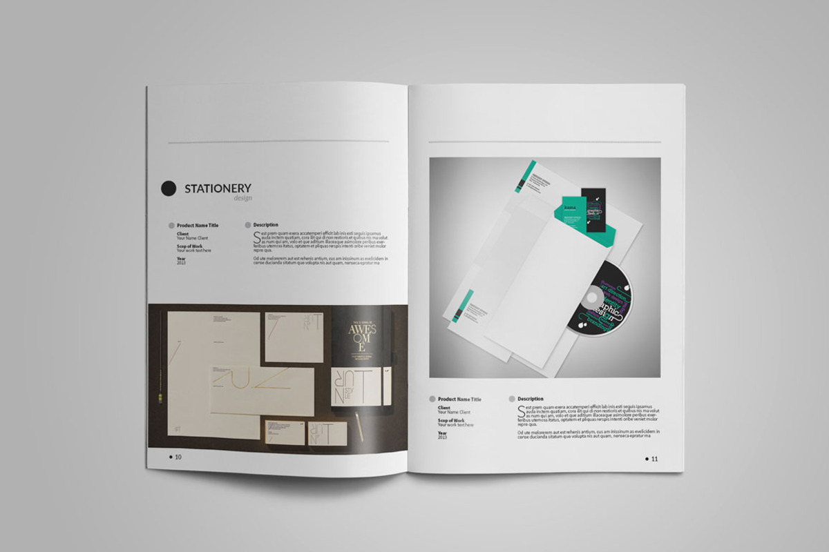 Graphic Designer Portfolio Template, a Brochure Template by vanroem2nd (Photo 6 of 18)