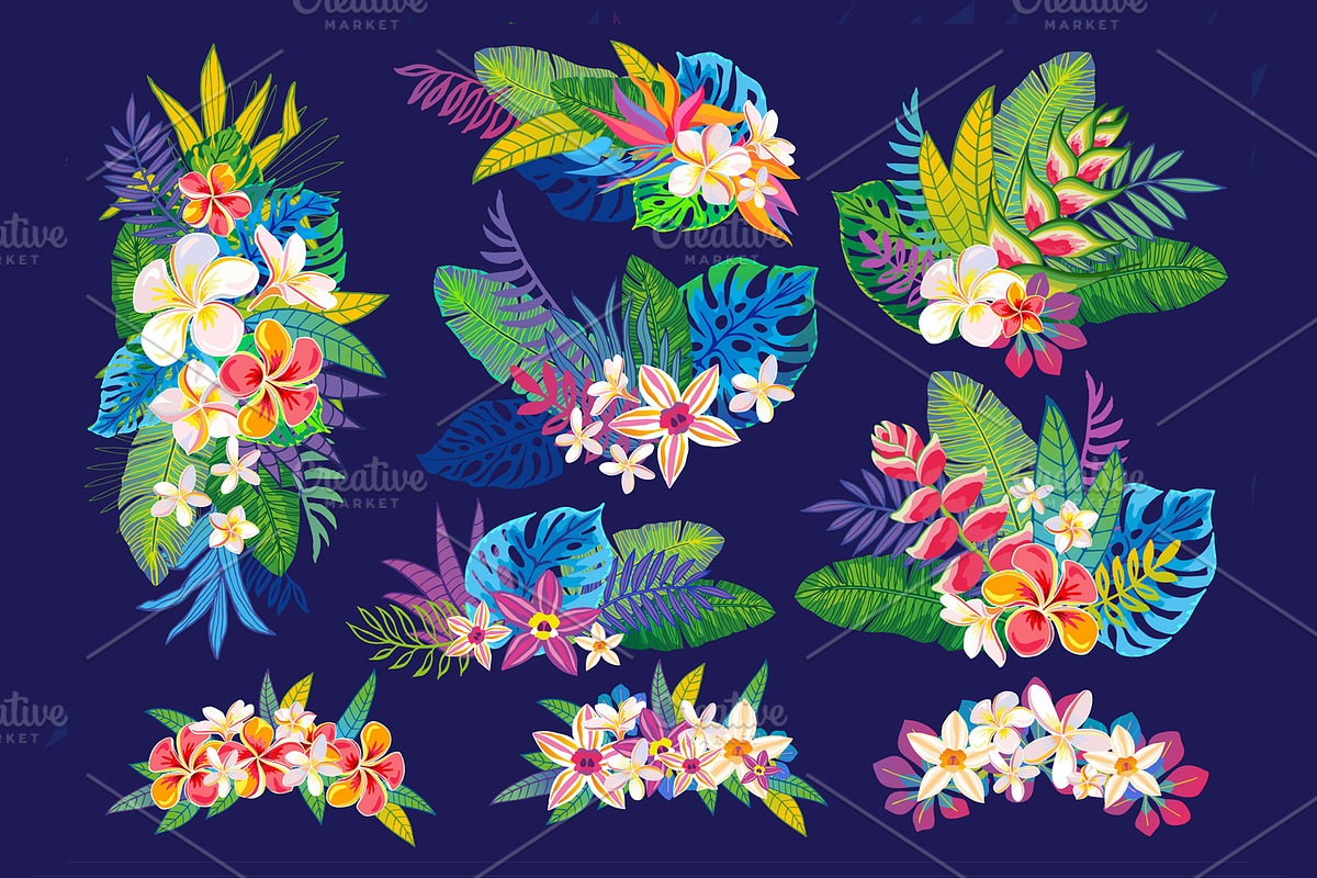 White Tiger in Tropical vector, an Animal Illustration by Iraida_Bearlala (Photo 2 of 10)
