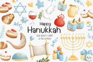 Hanukkah Clipart, Happy Hanukkah