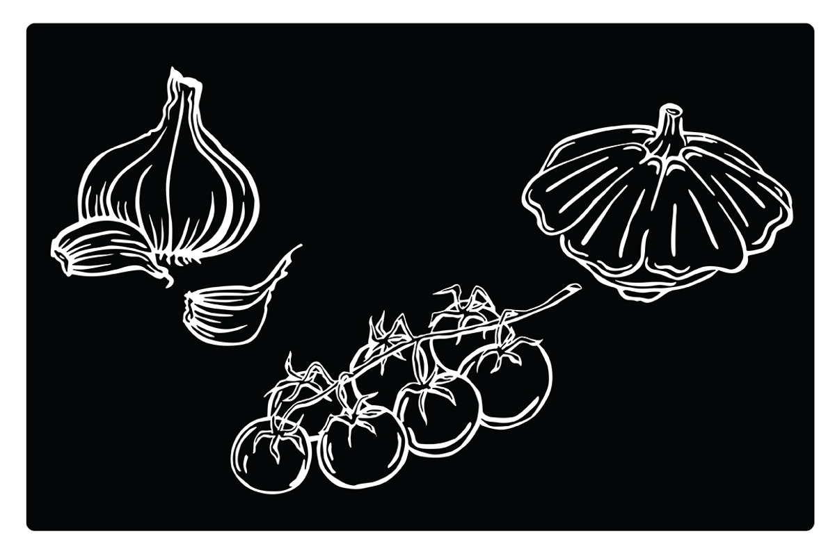 Silhouettes of different vegetables, a Food Illustration by risovanya (Photo 3 of 3)