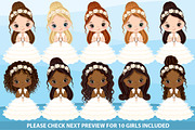 Vector First Communion Little Girl, an Illustration by TheCreativeMill (Thumbnail 2 of 2)