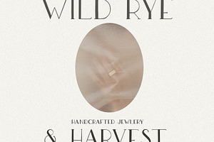 Wild Rye Hand Lettered Display Font