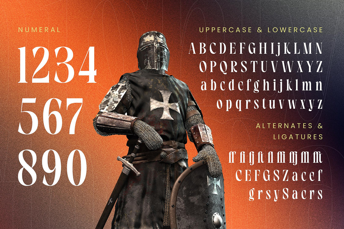 Knighty Gheffta Modern Serif Font, a Serif Font by timelesstype.co (Photo 18 of 20)