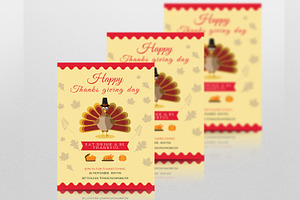 Thanksgiving Invitation Flyer-V107