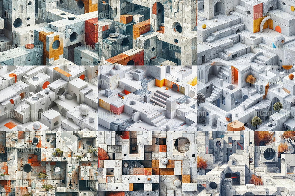 38 Geometric Concrete Backgrounds, a Background Graphic by Incomelion (Photo 5 of 11)
