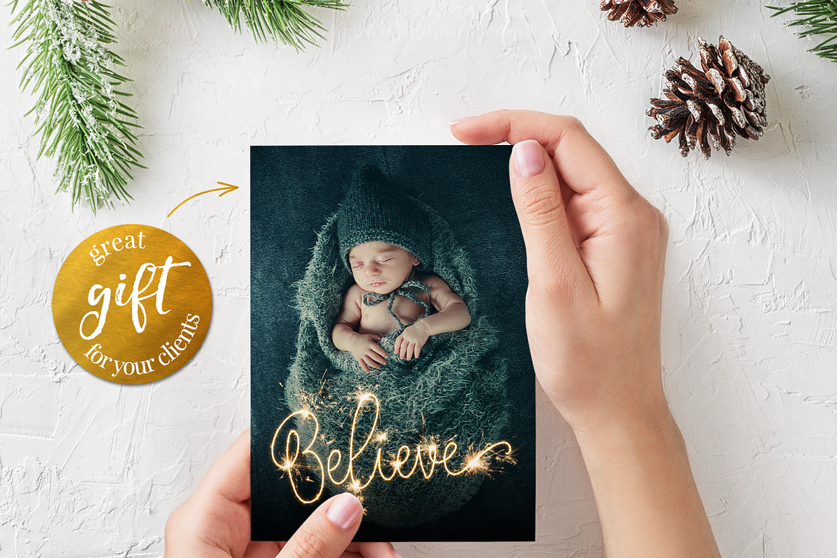12 Christmas sparkle photo overlays, a Layer Style Add-On by BrownLeopard (Photo 5 of 5)
