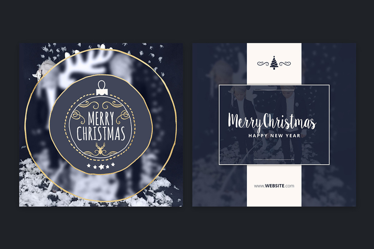 Christmas Social Media Layouts, a Templates & Theme by Medialoot (Photo 3 of 6)