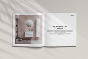 Square Brochure Catalog Mockup