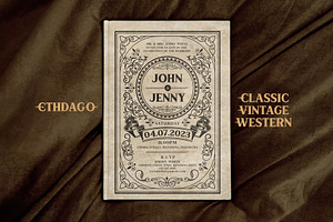 Ethdago - Vintage Classic Font