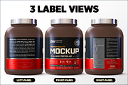 5lb Whey Protein Jar Mockup C1-Pro, a Packaging Mockup by Design Warlord (Thumbnail 6 of 16)