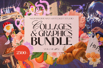 2500+ BUNDLE COLLAGE & GRAPHICS, an Object Graphic by nadispasibenko