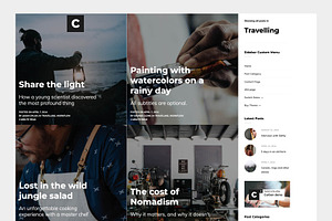 Carbon - A WordPress Blogging Theme