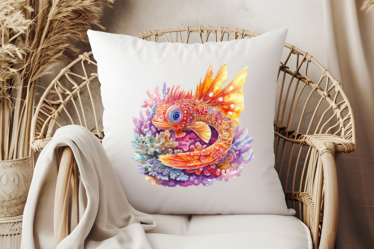 Fantasy Cute Sea Creature Animals, an Illustration by Pixels.Craft (Photo 7 of 7)