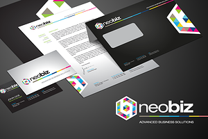 RW Neobiz Modern Identity + Logo