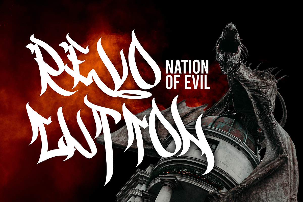 Dragon Brothers - Graffiti Font, a Blackletter Font by figuree studio (Photo 4 of 10)