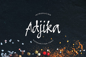 Adjika Handwritten Script