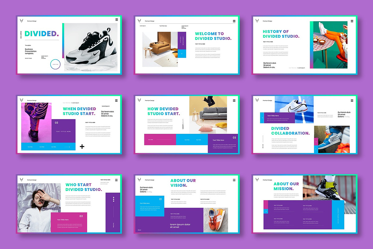Divided - Business Google Slide, a Presentation Template by Dens Creative Studio (Photo 2 of 6)