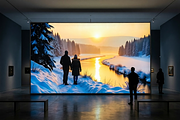 Winter Sunset Stroll | Stock Photo, a Holiday Photo by Aura Canyon HQ (Thumbnail 2 of 6)