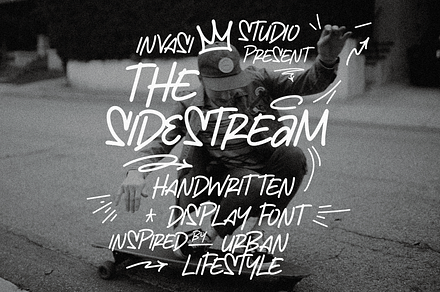 The Sidestream - Graffiti Font, a Script Font by Invasi Studio