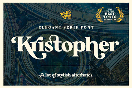 Kristopher • SALE, a Serif Font by Vintage Voyage Supply