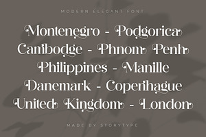 Hergika Modern Elegan Serif Font