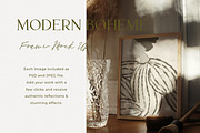 Boho Interior & Wooden Frame Mock Up, a Print Template by Wonderland Styled Stock (Thumbnail 5 of 11)