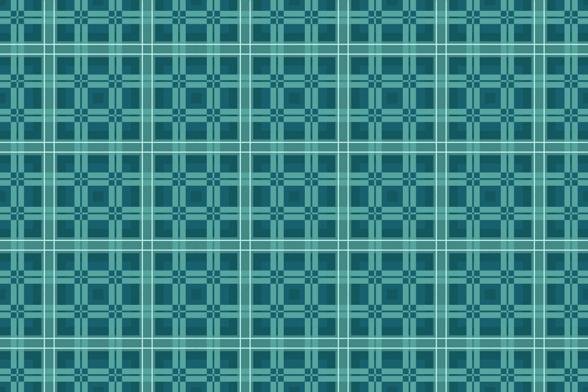 Deep Teal Plaid Seamless Pattern, a Pattern Graphic by Mightyfire