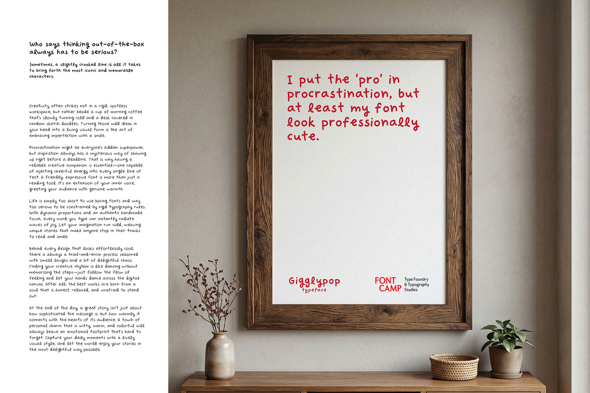 Gigglypop Font, a Handwritten Font by Fontcamp Type Foundry (Photo 15 of 17)