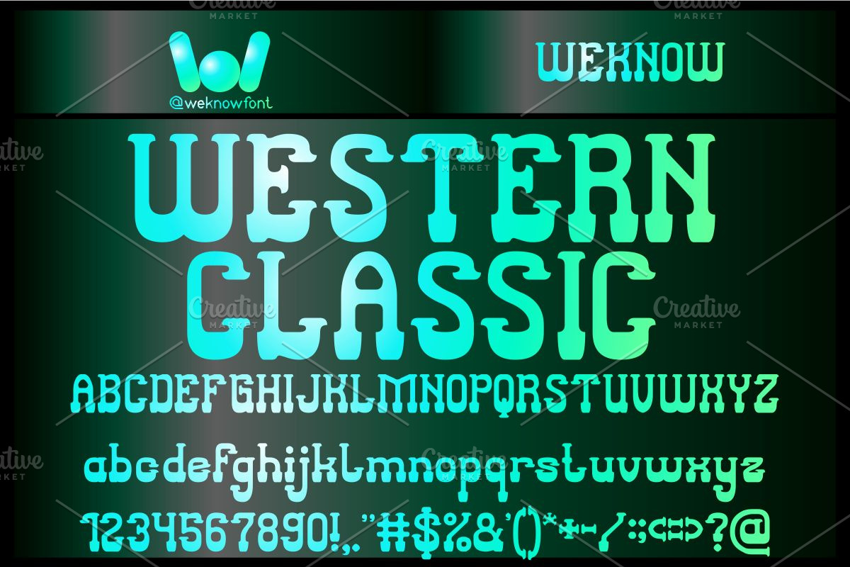 Western Classic font, a Serif Font by weknow (Photo 1 of 8)