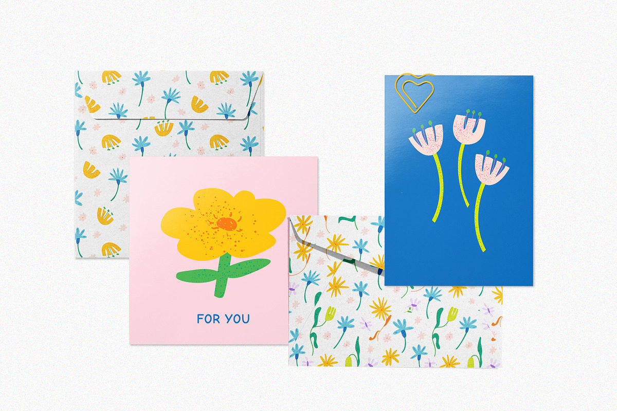 Spring Flowers | Cliparts, Patterns, a Texture Illustration by Felizabeth Design (Photo 5 of 10)