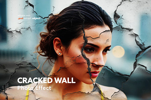 Cracked Wall Photo Effect