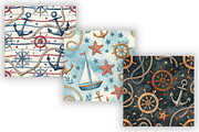Nautical Anchor Rope Stripe Paper, a Pattern Graphic by FloridPrintables (Thumbnail 4 of 10)