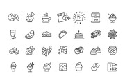 Food Vector Icons. Vegan Icons, an Outline Icon by Tettygreen (Thumbnail 2 of 3)