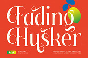Fading Husker Modern Serif Font, a Serif Font by timelesstype.co (Thumbnail 1 of 20)