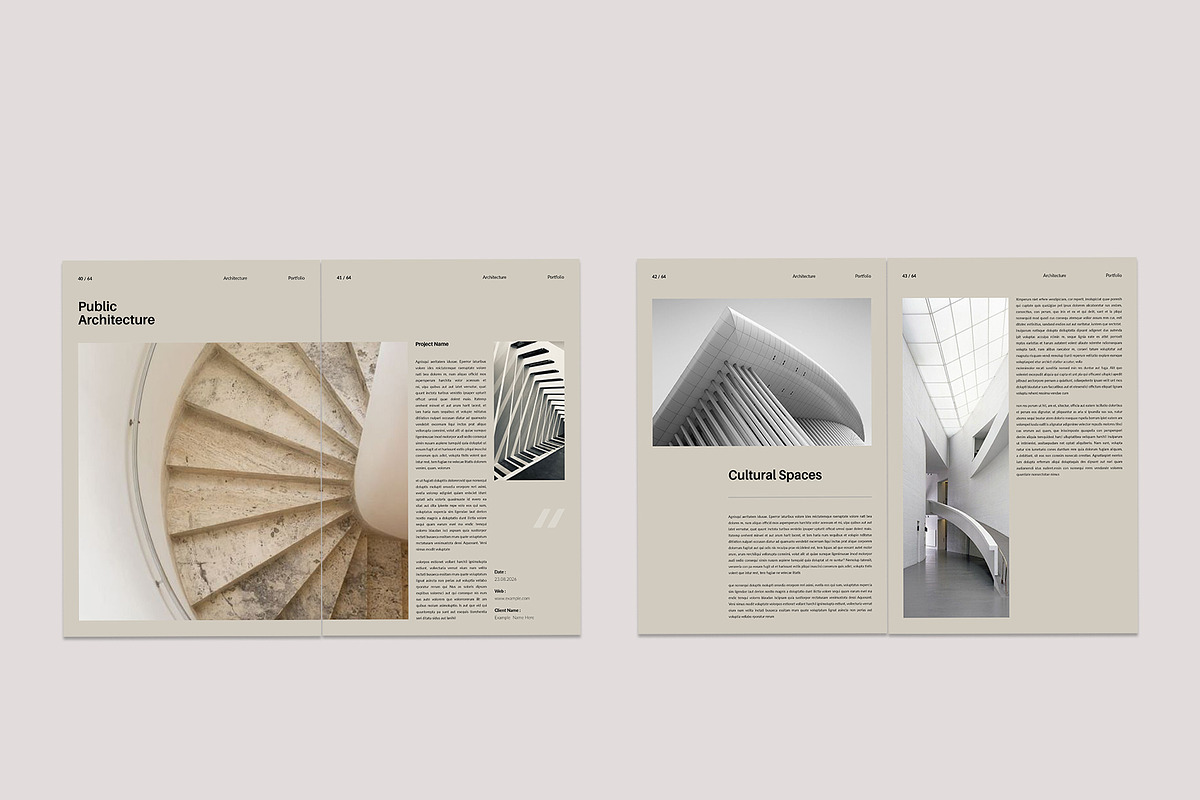 Architecture Portfolio Brochure, a Brochure Template by TemplateFolio-Shop (Photo 17 of 29)