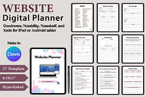 Digital Website Planner Canva