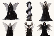 Watercolor Dark Enchanted Gothic, an Object Illustration by BusyDaydesign (Thumbnail 4 of 9)