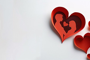 Couple Love Hearts Joined Together,, a Photo by LOGOCREATIVE