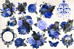 Royal Blue Gothic Clipart