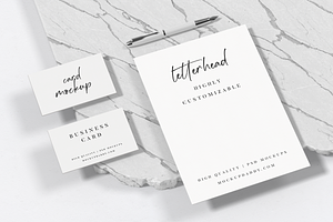 Marble Brand Identity Mockup