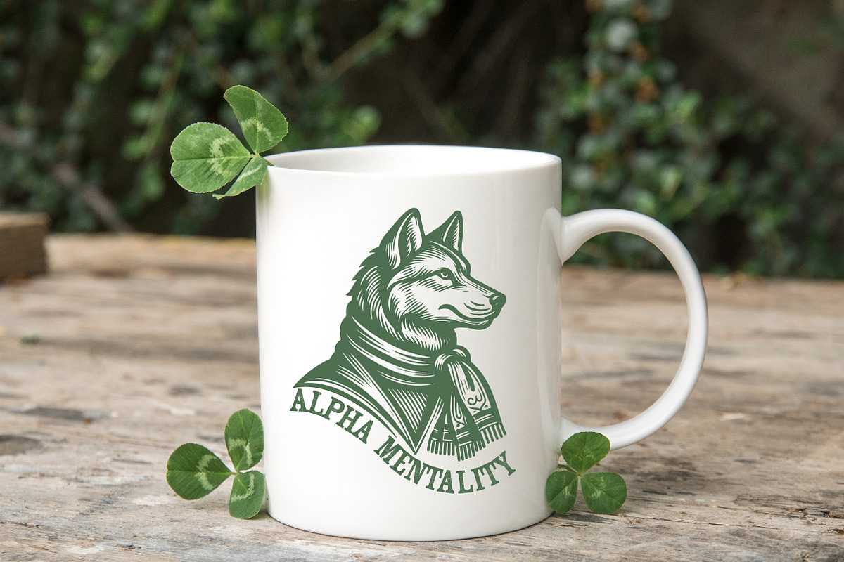 Retro Wolf Design with Swagger, an Illustration by Pixels.Craft (Photo 3 of 7)