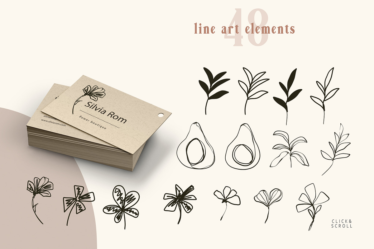 Abstract fall line art collection, a Texture Illustration by Tiana Geo (Photo 13 of 13)