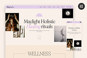 Wellness WordPress Theme - Mayflow, a WordPress Template by Liw studio (Thumbnail 1 of 7)
