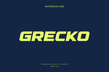 Grecko - Modern Sport Typeface