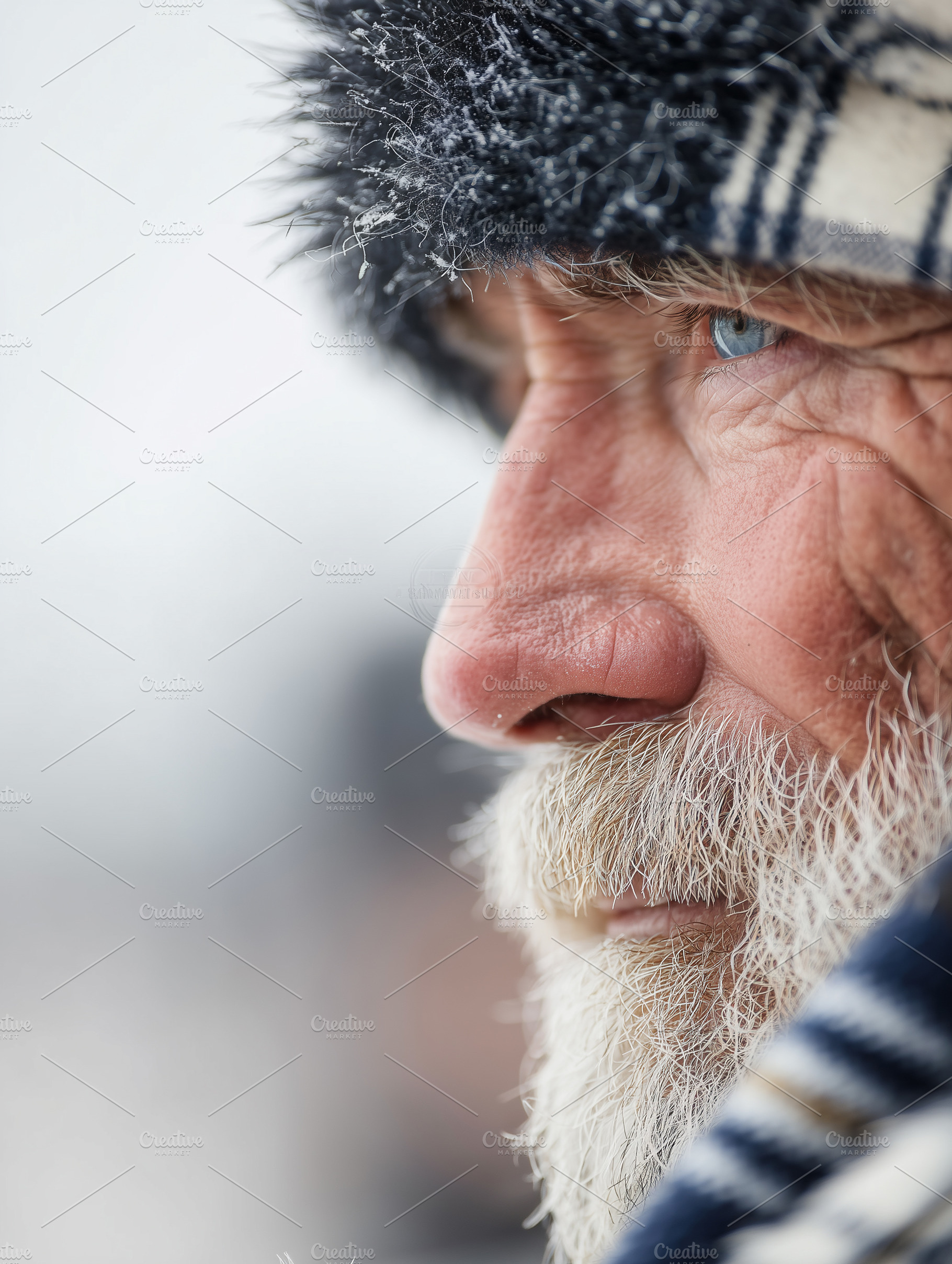 Close up portrait of an elderly man, a Person Photo by MistyDay