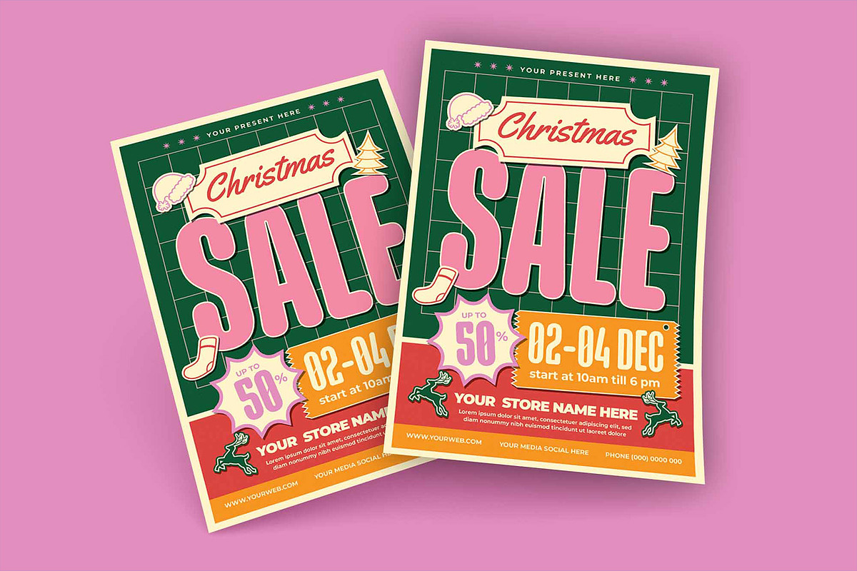 Christmas Sale Flyer, a Flyer Template by megarez (Photo 2 of 3)