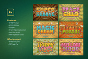 Retro Groovy Text Effects, a Layer Style Add-On by Andrew Skoch Design (Thumbnail 9 of 9)