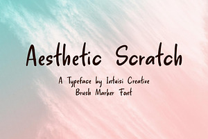 Aesthetic Scratch | Lettering Font