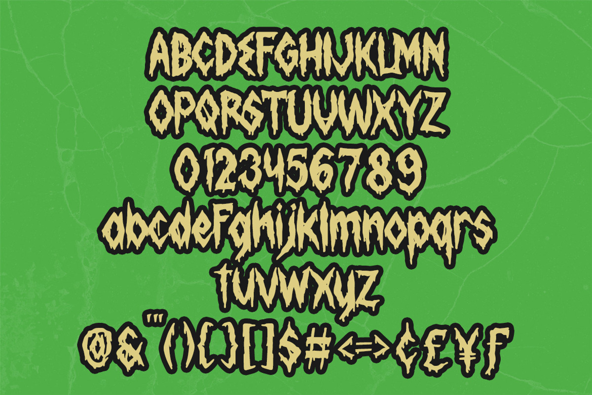 Creepy Creeper – Dripping Halloween, a Font by Arendxstudio (Photo 7 of 8)